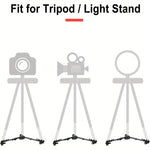 1pc VX-600 Aluminum Alloy Tripod with Dolly Wheels, Adjustable Leg Mounts, Compatible with Canon Nikon Sony DSLR Cameras and Camcorders for Photography and Video, Versatile Tripod Mount | Sleek Metallic Finish | Durable Const