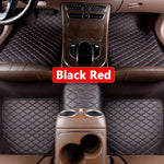 5pcs Universal Waterproof PU Leather Car Floor Mats - Durable And Stylish, Car Front and Rear Seats Floor Mats, Car Interior Accessories
