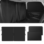 Premium Car Sunshade & Privacy Curtain - Polyester, Interior Insulation for Rear Seats, Ideal for Cars & RVs