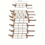 Fast Delivery 4/8pcs Durable Steel Tire Chains for Cars, SUVs & Trucks - Easy Install Buckle, Fits 225-285mm Width, Random Gasket Colors