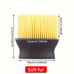 Multi-Purpose Cleaning Brush Set, Soft Yellow and Stiff Black Bristles, Handheld, No Electricity Needed, for Dashboard, Air Vents, Buttons, Living Room, Bedroom, Outdoor, Kitchen, Car Interior Detailing