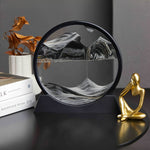 Stress-Relief 3D Deep Sea Sand Art - Easy Setup, Perfect for Office & Bedroom Decor, Glass Craft Gift Idea