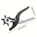 Leather Belt Hole Punch Plier - Create Professional-Looking Holes In Belts Of Multiple Sizes With This Puncher Tool!
