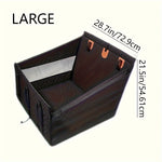 High-end Pet Car Seat Cover with Hammock - Waterproof, Scratch-Resistant Oxford Cloth, Suitable for Small to Large Dogs and Cats, Woven Fabric, Pet Travel Accessories