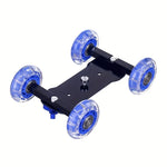 LIONX Mini Camera Dolly Roller, Adjustable Desktop Camera Stand, Precise Scale, Low Noise, Compatible with DSLR & Camcorders, No Battery Required