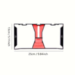 Professional Smartphone Stabilizer with Extendable Microphone & Fill Light - Anti-Shake Handheld Rig for Vlogging, Photography, and Video Accessories, ABS Material, Black with Red Accents, Phone Stabilizer for Video Recording