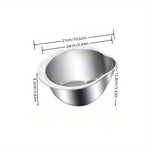 Stainless Steel Multi-Use Kitchen Colander - Ideal for Rice Washing, Fruit Draining & Vegetable Cleaning - Durable, Food-Safe Mesh Sieve with Handle for Efficient Water Filtering, Rice Strainer