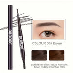 Auto-spin Triangular Dual-head Eyebrow Pencil, Waterproof & Sweat-proof, Long-lasting Anti-smudge