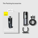 Baseus LED Display Automatic Alcohol Tester Professional Breath Alcohol Tester Rechargeable Breathalyzer Alcohol Test Tools