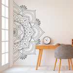 Half Mandala Wall Decal Headboard Vinyl Stickers