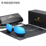 KINGSEVEN New Aluminum Men Fashion Sun Glasses Travel Driving Male Eyewear Oculos band sunglasses N7188