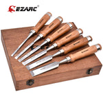 EZARC Wood Chisel Tool Sets - Woodworking Carving Chisel Kit - 6Pcs