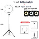 Dimmable Selfie LED Ring Light - Lighting Lamp With Tripod