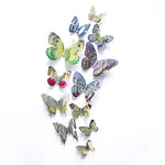 Double Layer 3D Butterfly Wall Stickers - 12Pcs