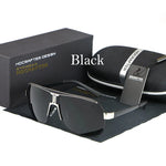 HDCRAFTER Mens Retro Polarized Sunglasses Men Ovesized Luxury Brand Designer Mirror Coating Sun Glasses Man Sunglass Oculos Male