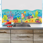 Blue Sea Fish Bubble Wall Sticker For Kids Rooms