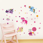 Cartoon pony wall stickers