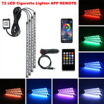 Neon LED Car Interior Ambient Foot Strip Light Kit Accessories Backlight Remote App Music Control Auto RGB Decorative Lamps
