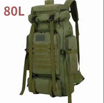 80L/100L Mountaineering Bag Climb Bag Tactical Backpacks Large Backpack Outdoors Hiking Camping Travel Bags