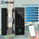 Smart Bluetooth App Control Frameless Lock