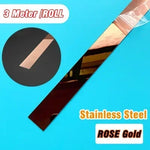 DIY Ceiling Edge Mirror Strip 3M Self-adhesive Acrylic Art Wall Tile Stickers Decor 3D Wall Stickers Decoration TV Background