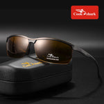 Cook Shark's new polarized sunglasses for men's driving, driver's color changing glasses, fishing sunglasses, high-end feel
