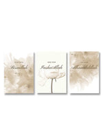 Beige Flower Canvas - Mosque Morocco - Wall Art