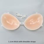 Silicone Bra Invisible Push Up Sexy Strapless Bra Stealth Adhesive Backless Breast Enhancer for Women Sticky Wedding Bikini Bras