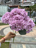 Artificial Silk Hydrangea Flower Bouquet, DIY Home Decor, Bridal Bouquet, Wedding Party Decoration, Flower Arrangement, Large Si