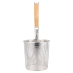 Kitchen Handle Sieve Pasta Basket Strainer for Food Stainless Steel Wire Fine Mesh Sieve Oil Strainer Noodle Pasta Basket