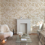 Champagne Roses Peel And Stick PVC Wallpaper Retro Flower Waterproof Self Adhesive Wall Decor Chic Furniture Cabinet Sticker