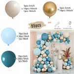 Macaron Dusty Blue Balloon Garland Arch Kit Happy Birthday Party Decoration Kids Boy Baby Shower Ballons Wedding Party Supplies