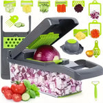 Multifunctional vegetable chopper 14/16 in one vegetable slicer