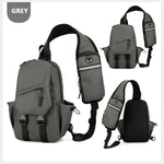 Men's essential chest bag, motorcycle, outdoor hiking, camping, fishing, leisure single shoulder sling bag