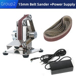 TUNGFULL Mini Belt Grinding Machine Tool Sharpening Machine Sanding Grinding Electric Sander Home Diy Polisher Machine