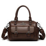 High Quality Soft Leather Women's Handbags Luxury Designer Female Boston Bag Luxury Large Capacity Shoulder Bags Sac A Main