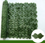 Artificial Ivy Hedge Green Leaf Fence Panels - Faux Privacy Fence Screen