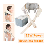 Foreverlily 26W Brushless Motor Neck And Shoulder Massager Wireless Shoulder And Back Kneading Massage Shawl Neck masajeador