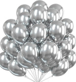 Chrome Metallic Latex Balloon - 100Pcs