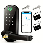 Smart Door Lock - Fingerprint, App, Remote Control, Keyless Digital Touchscreen Lock