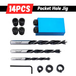 Woodworking Oblique Hole Drill Locator Pocket Hole Jig For Drilling 15 Degree Angle Drill Guide Sets DIY Puncher Carpentry Tools