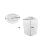 DIY Crystal Epoxy Resin Mold High Mirror Round Storage Bottle Stripe Jewelry Box Container Silicone Molds For Aromatherapy