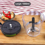 Hand Pull String Food Chopper Vegetable Cutte