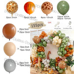 Sage Green Balloons Arch Kits Sand White Latex Ballon Garland Birthday Party Decorations Baby Shower Wedding Baptism Decor