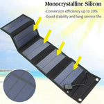 Foldable Solar Panel - 5V USB Portable Battery Charger