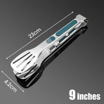 BBQ Clip - Stainless Steel Food Tongs - Meat, Salad, Steak, Chicken, Noodle Serving Clip