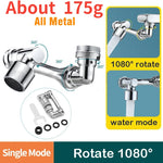 Universal Rotation Faucet Sprayer Head 22/24mm Adaptor - 1080°