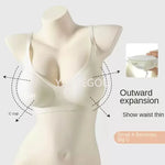 Flat Chest Solution Bra for Women Thickened Push Up Cups No Steel Ring Seamless Invisible Lift Small Chest Enhancement B C Cup