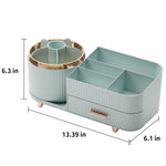 Makeup Organizer Countertop - 360 Rotating Brush Holder