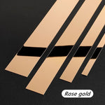 Gold Wall Sticker Flat Decorative Lines - 1 Roll